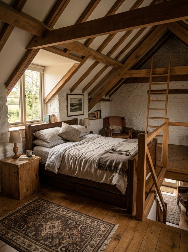 Cozy Lofted Bedroom Retreat