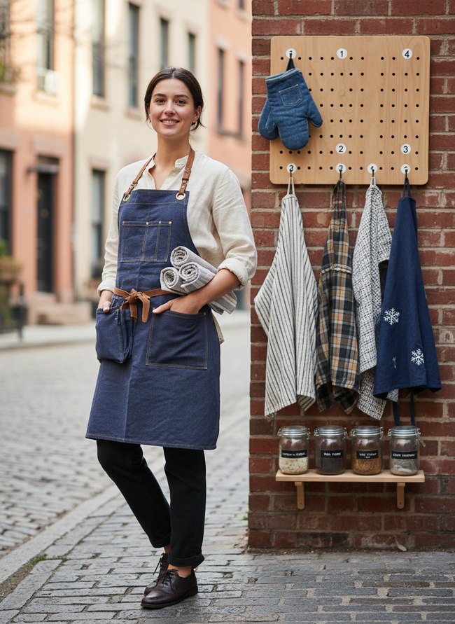 Compact Kitchen Apparel Storage