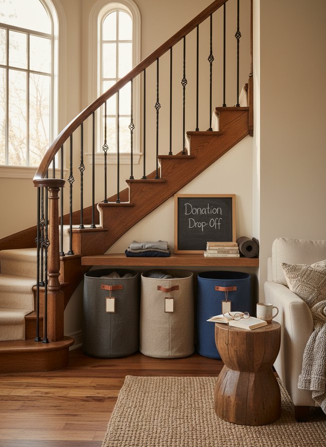 Under-Stairway Collection Bin