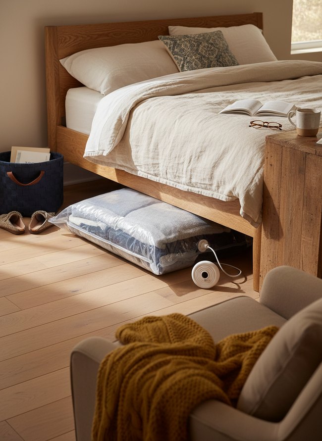 Under-Bed Garment Compress Bag
