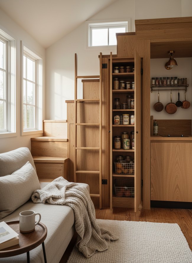 Under-Stair Pullout Pantry