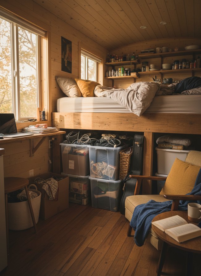 Obstructed Under Bed Storage