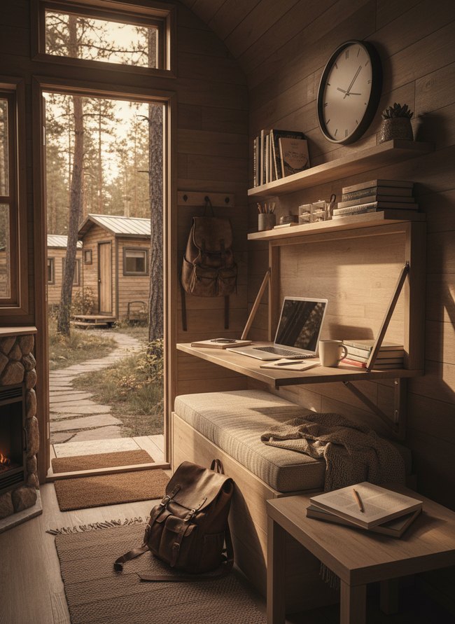 Fold-Out Study Desk