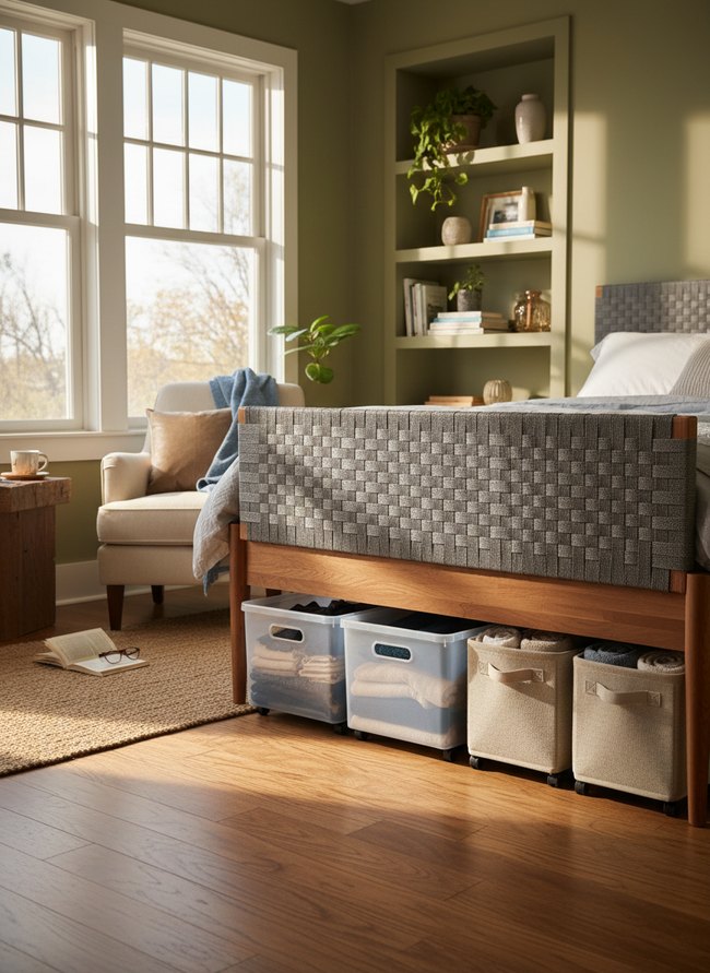 Under-Bed Rolling Containers
