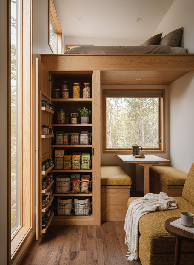 Under-Stair Pull-Out Pantry