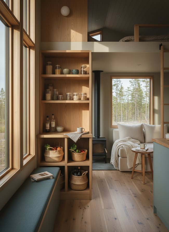 Open Shelf Nordic Pantry