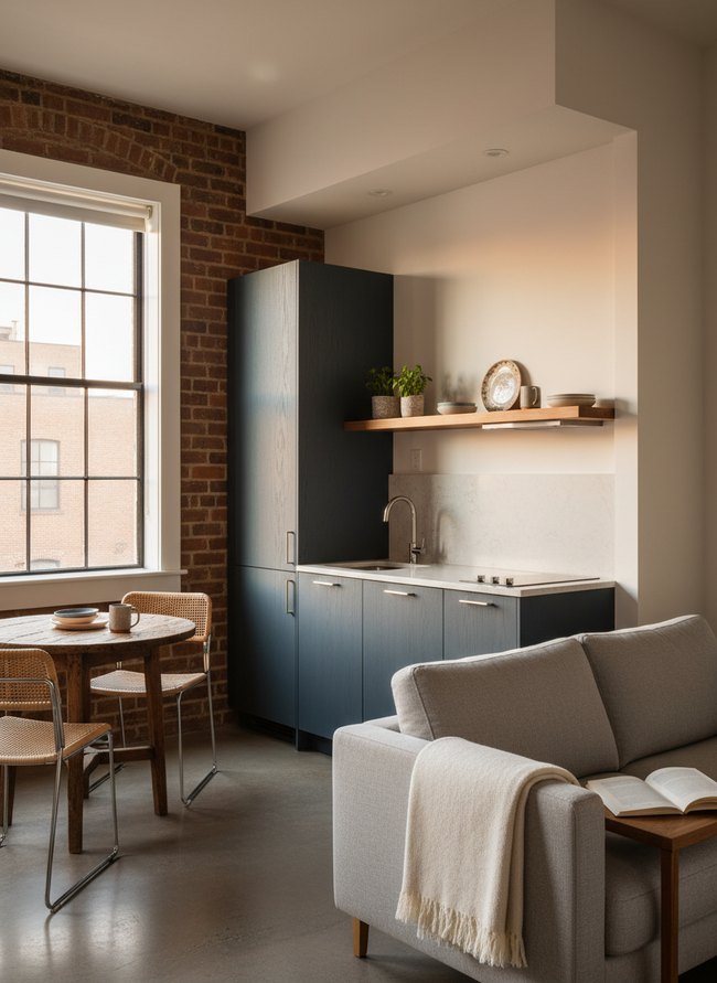 Compact Urban Loft Kitchen
