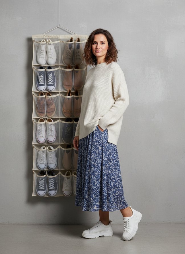 Over-Door Hanging Shoe Rack