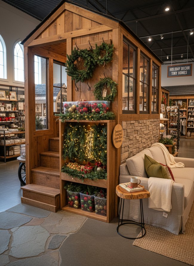 Under-Stair Garland Rack