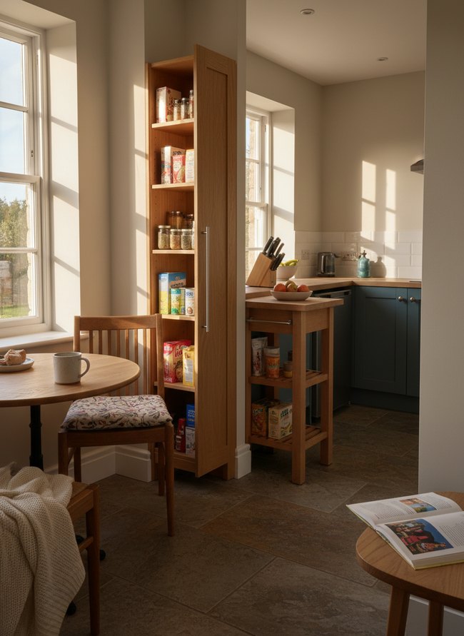 Slimline Slide-Out Pantry