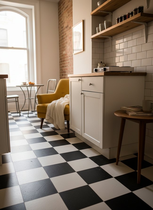 Checkerboard Vinyl Tile
