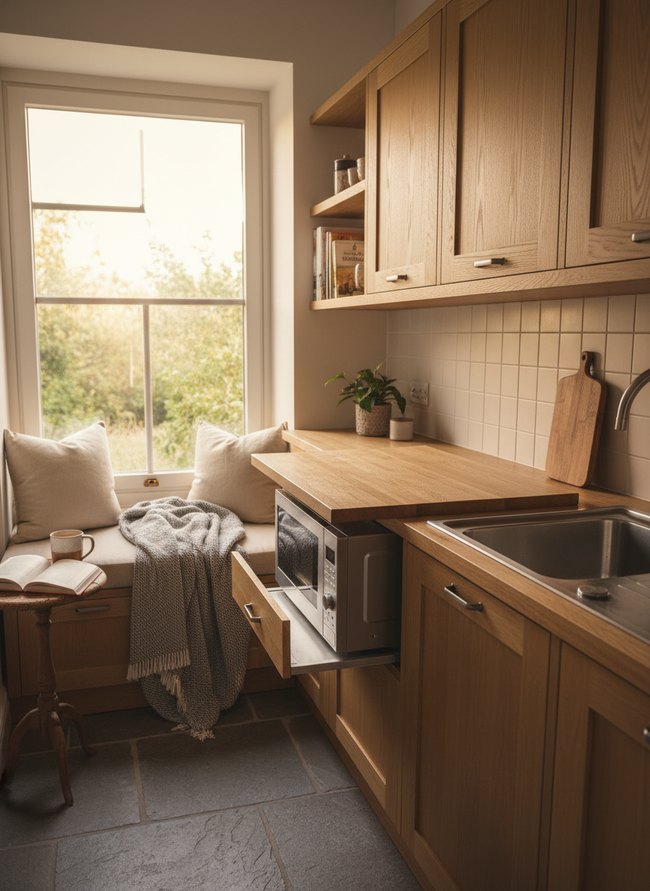 Hidden Cabinet Microwave Lift