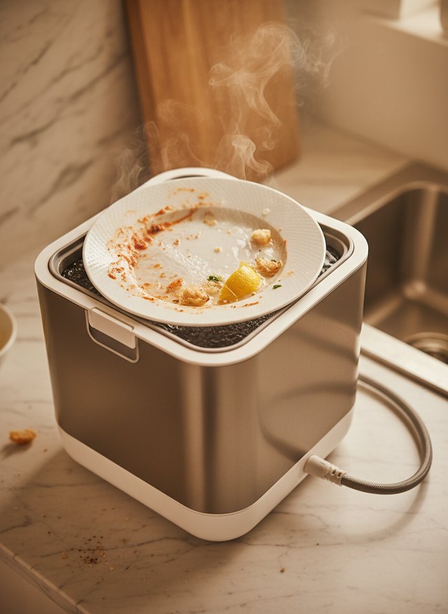 Portable Mini Dishwasher Cart