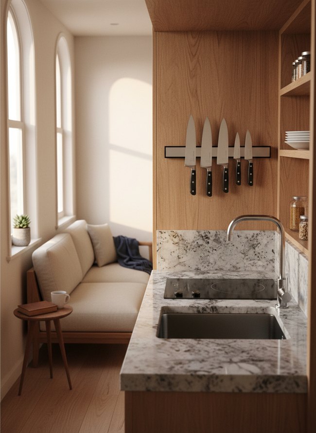 Sleek Metallic Space Saver