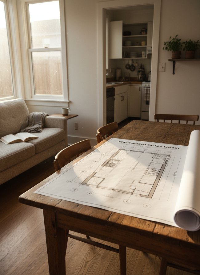 Streamlined Galley Layout Blueprint