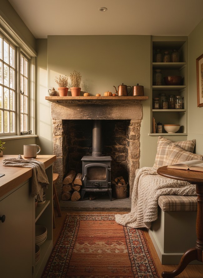 Cozy Autumn Hearth Kitchen