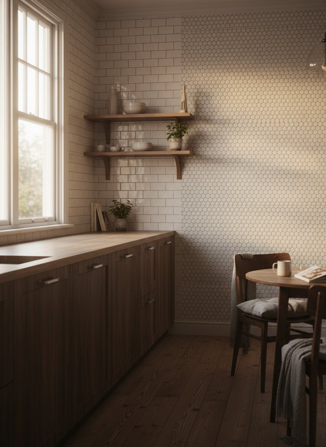 Modern Penny Tile Accent