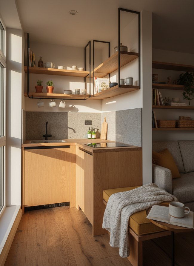 Compact Corner Culinary Hub