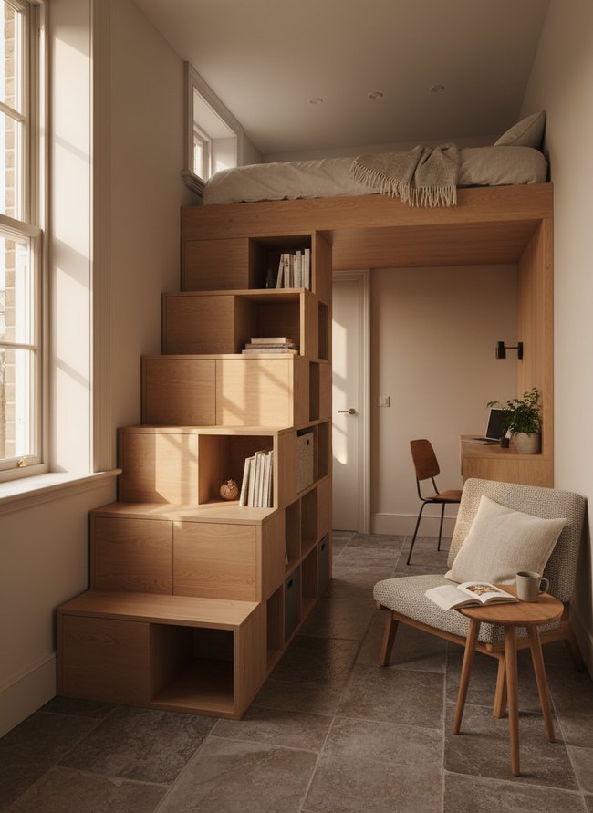 Modular Cube Loft Steps