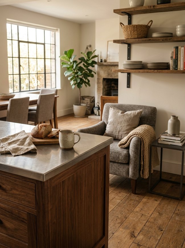 Polished Steel Counter Depth