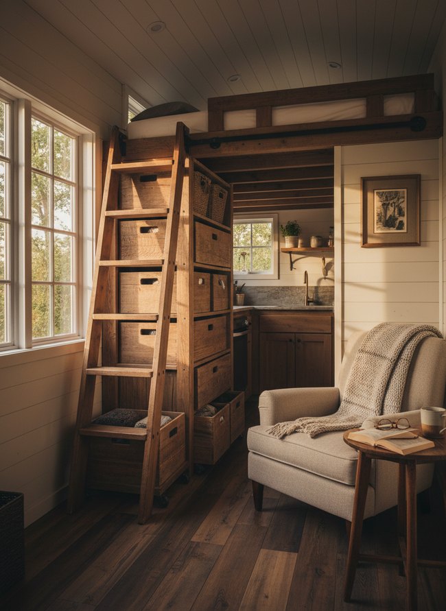 Under-Loft Rolling Bins