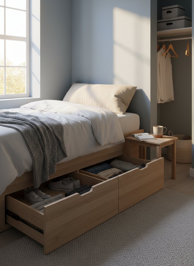 Under-Bed Storage Drawer Unit