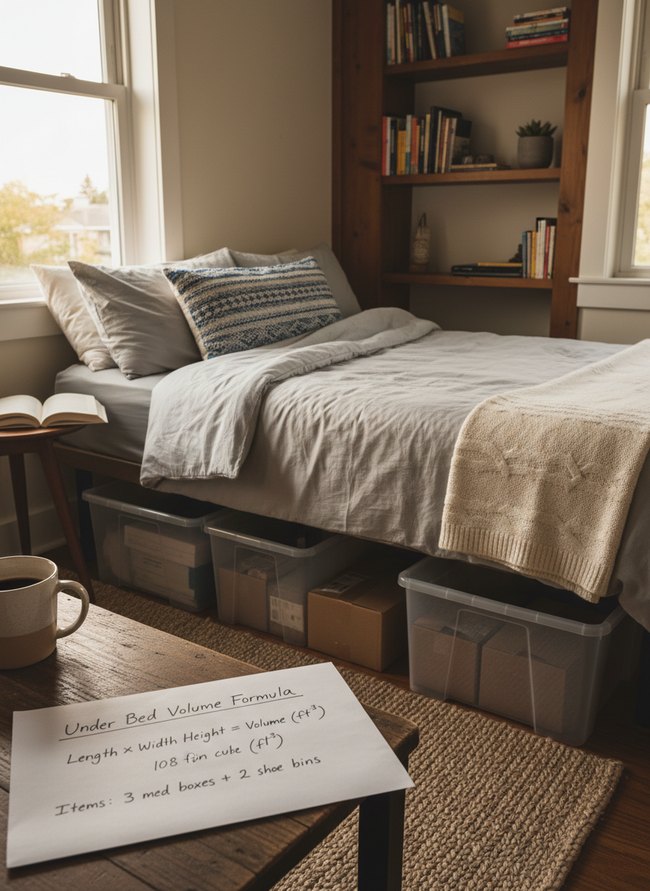 Under Bed Volume Formula