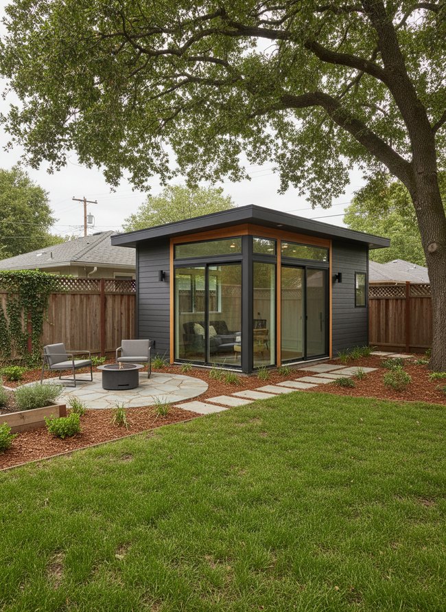 Sleek Backyard Living Pod