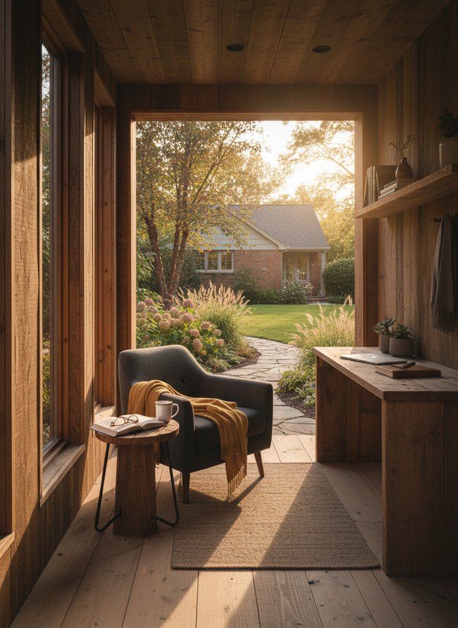 Rustic Timber Retreat Pod