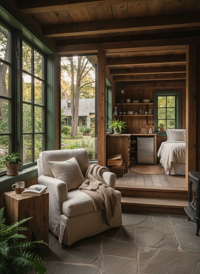 Rustic Woodland Studio Cabin