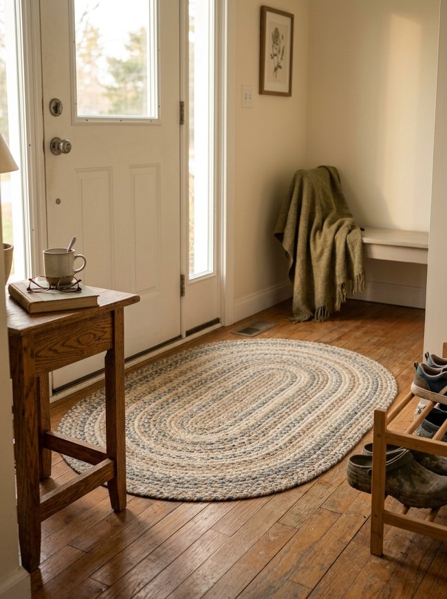 Washable Entryway Braided Mat