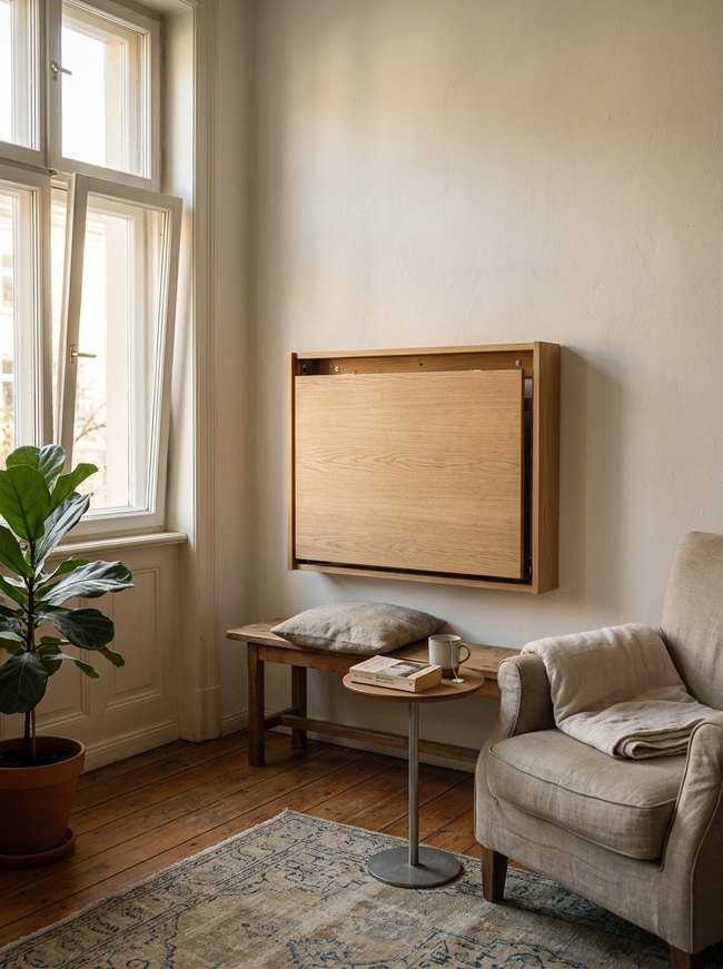 Foldaway Wall-Mount Dining