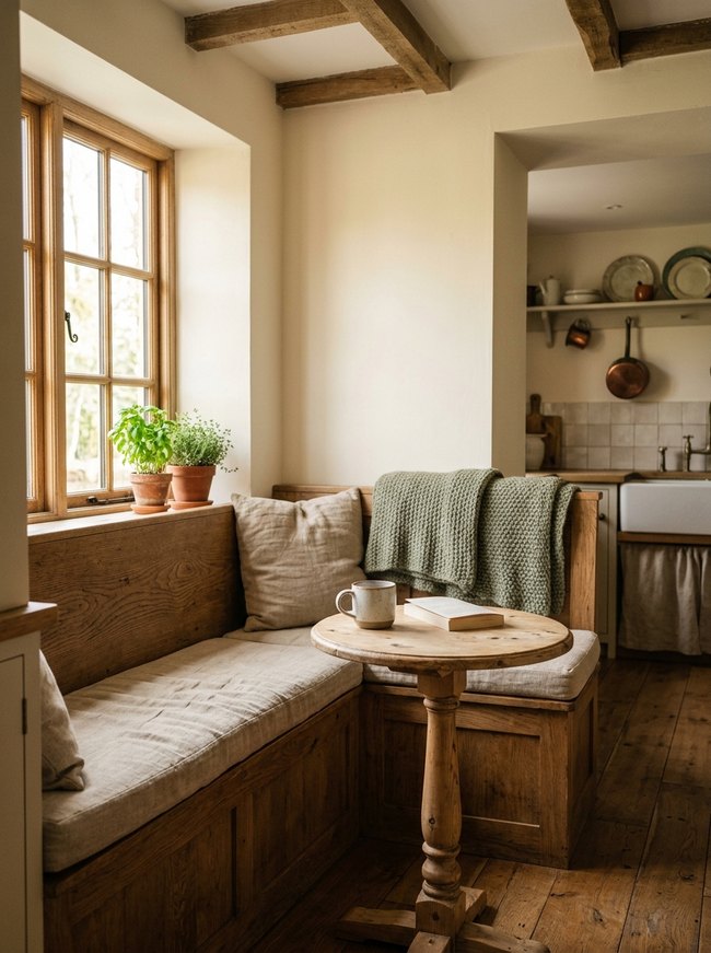 Rustic Farmhouse Kitchen Nook