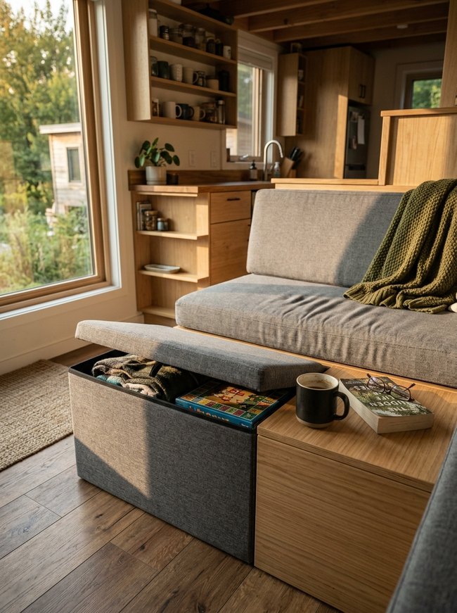 Smart Storage Ottoman System