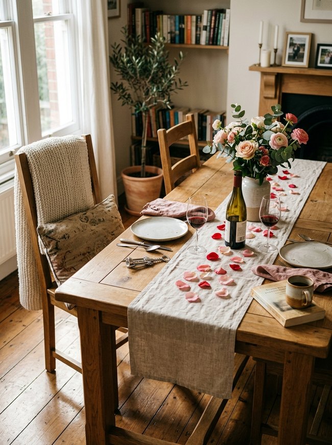 Rose Petal Table Runner