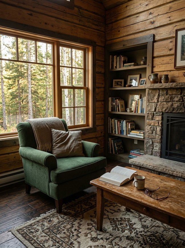 Warm Woodland Cabin Retreat