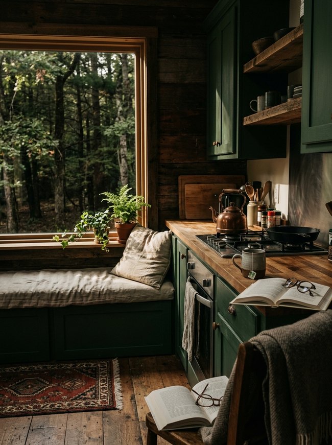 Deep Woodland Kitchenette Corner