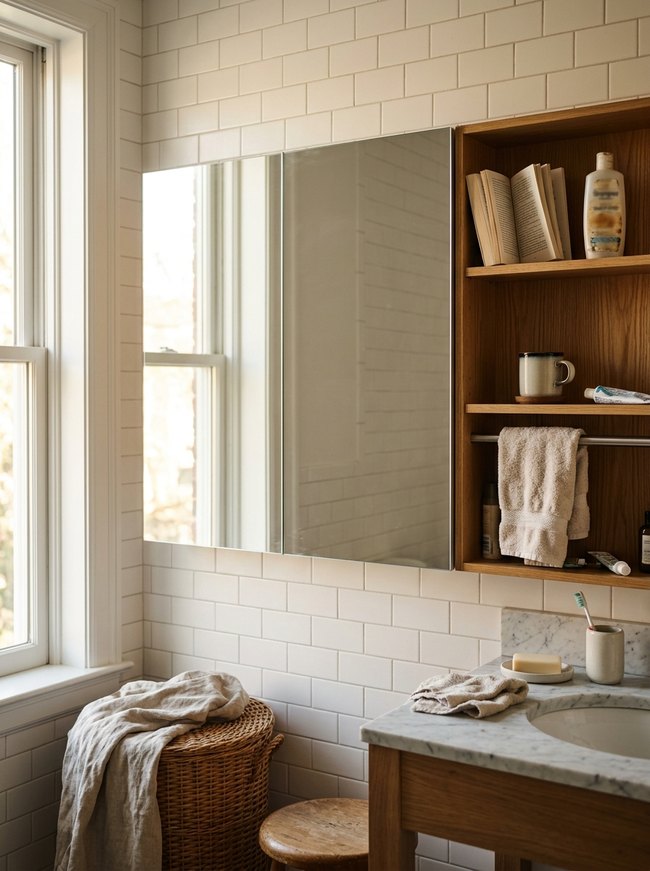 Mirrored Cabinet Concealed Storage
