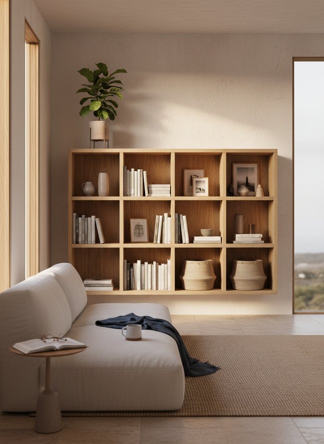 Minimalist Floating Wall Unit