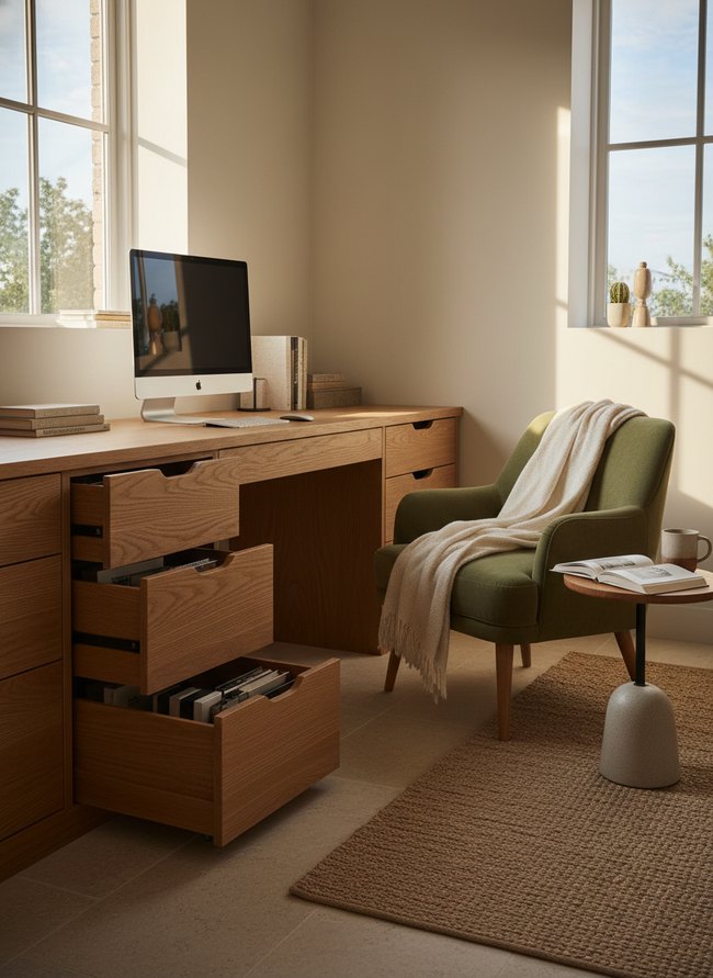 Under-Desk Pullout Drawers