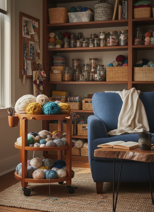 Rolling Yarn Caddy