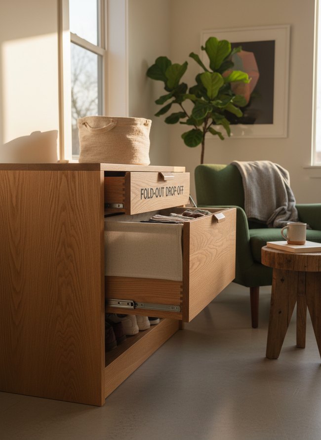 Fold-Out Drawer Drop-off