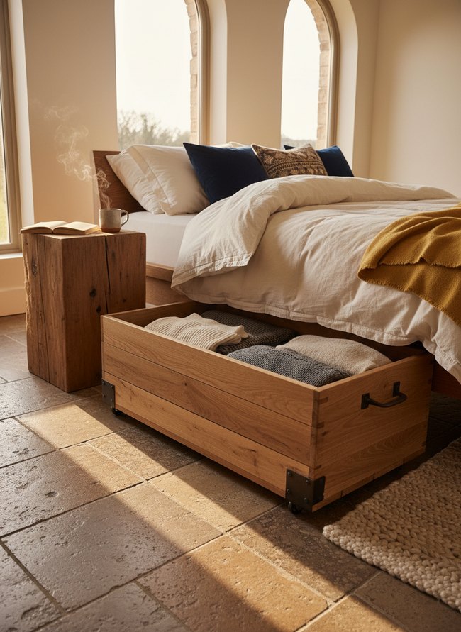 Under-Bed Rolling Crate