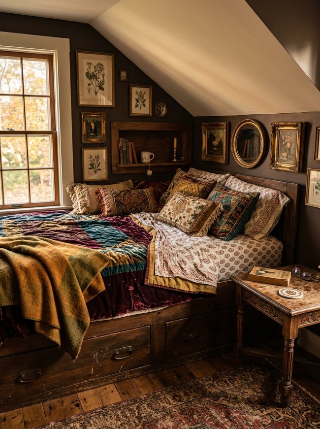 Gilded Eclectic Sleeping Alcove
