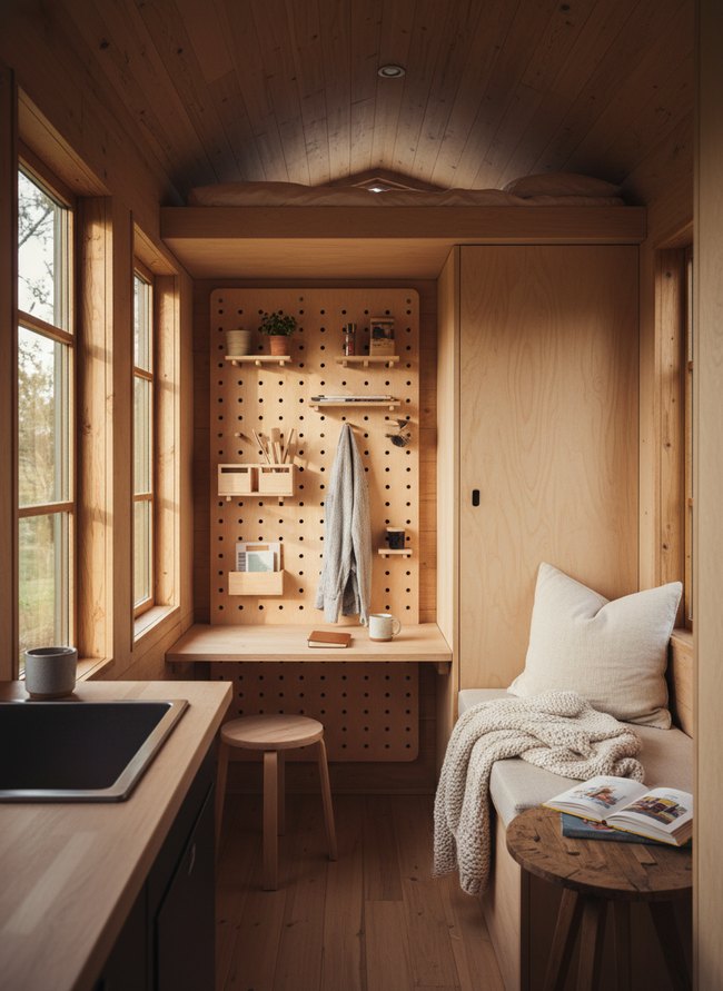 Vertical Loft Workspace Organizer