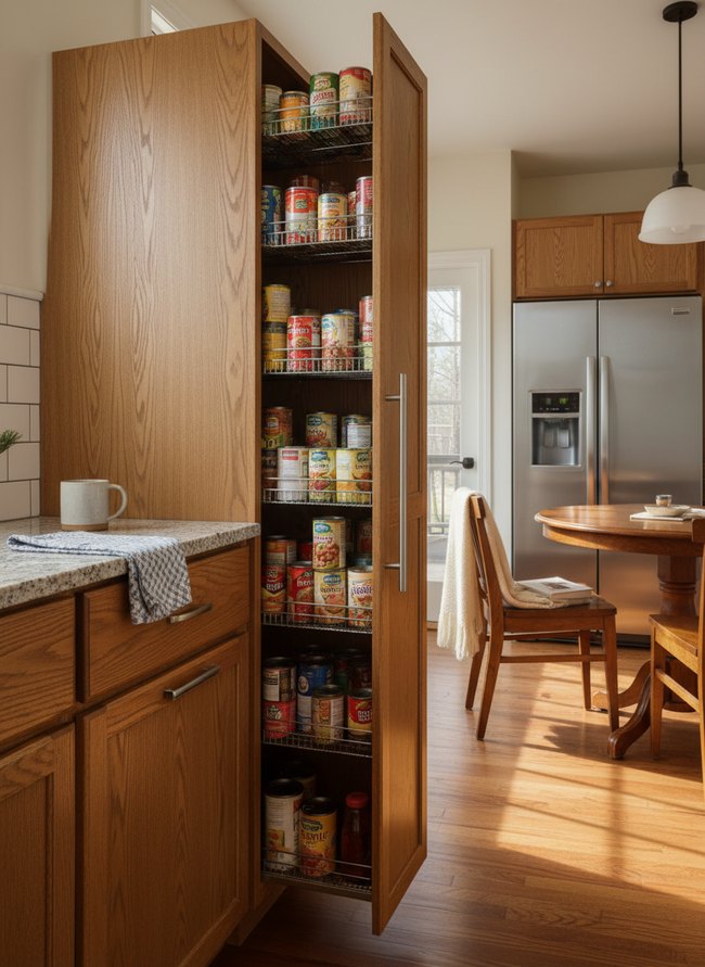 Narrow Cabinet Canned Goods