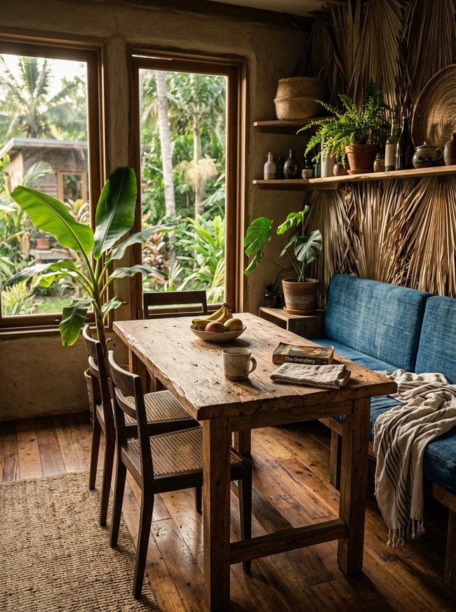 Palm Frond Dining Alcove
