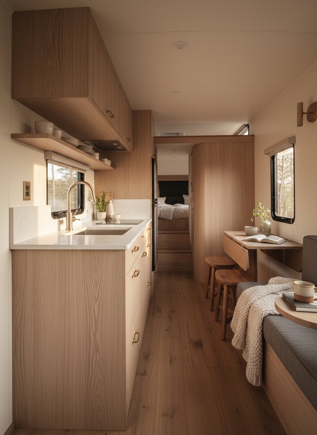 Streamlined RV Galley