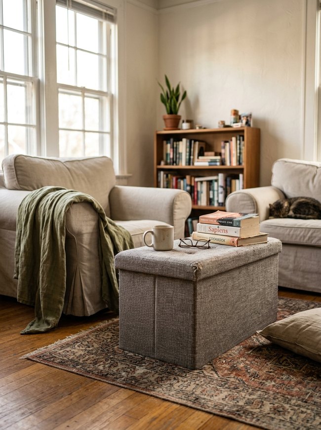 Multifunctional Ottoman Storage Seat