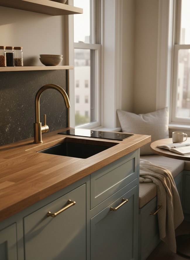Modern Brushed Gold Mixer
